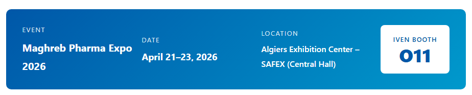 IVEN to Showcase Cutting-Edge Pharmaceutical Solutions at Maghreb Pharma Expo 2026 in Algiers 1 IVEN to Showcase Cutting Edge Pharmaceutical Solutions at Maghreb Pharma Expo 2026 in Algiers