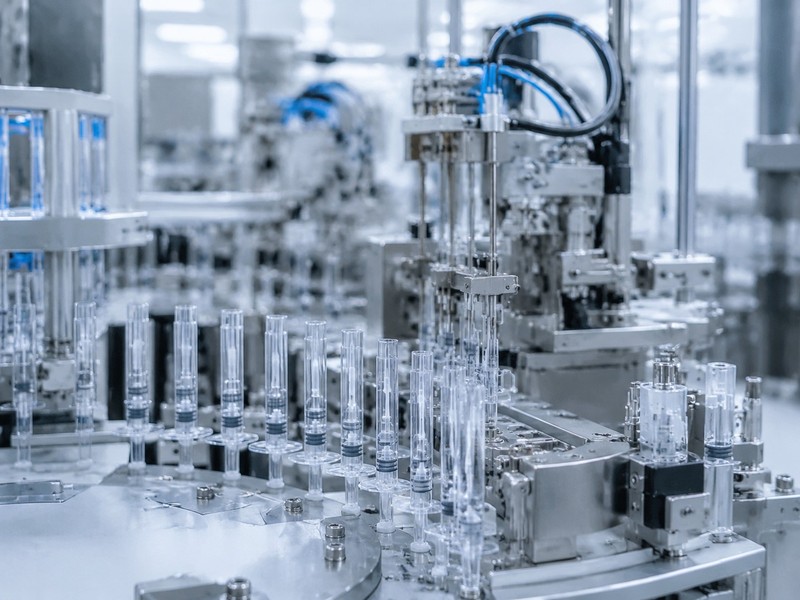 ph medical syringe assembly line