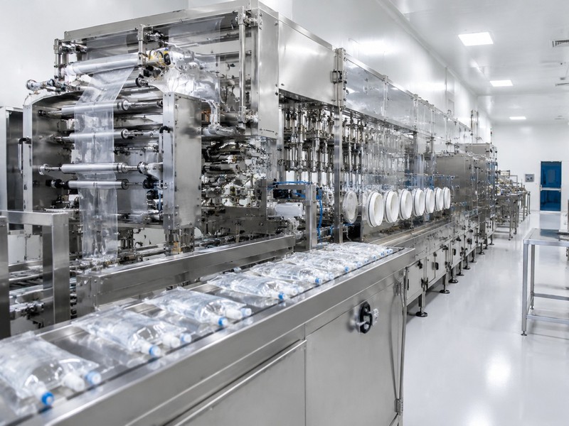 ph non pvc iv solution filling line