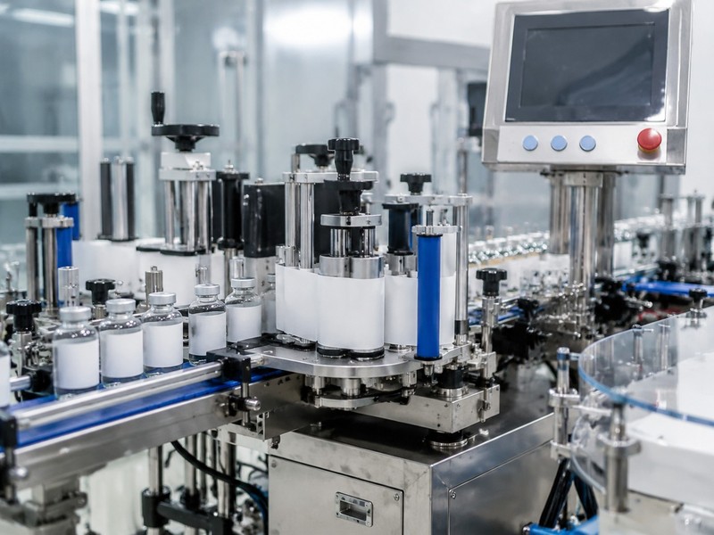 ph pharma labeling machine bottles vials