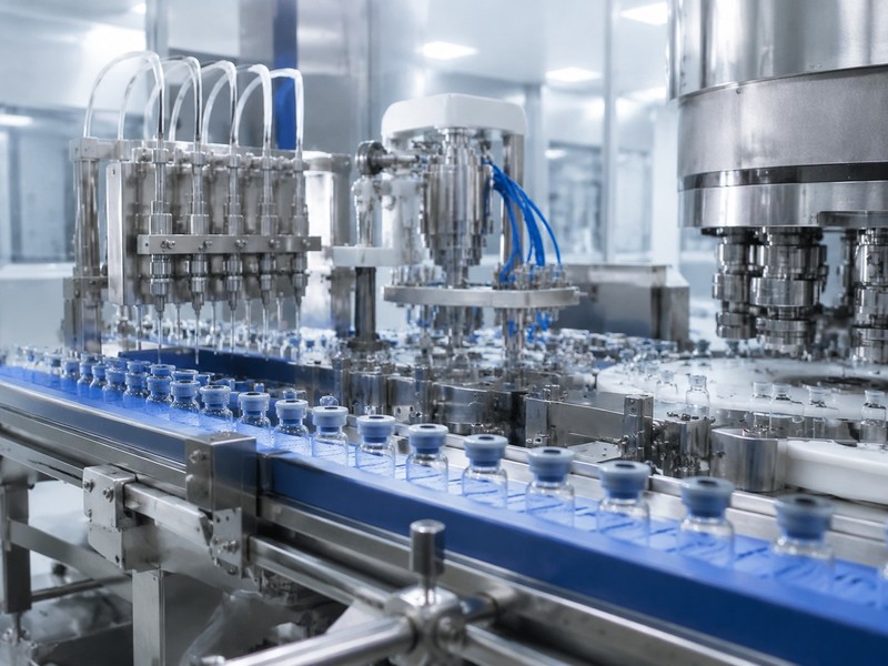 Home 34 ph vial liquid filling stoppering line